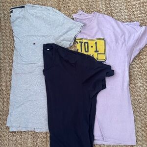Tommy Hilfiger Marcs Men's T-Shirt Pack bundle Navy, Gray, purple